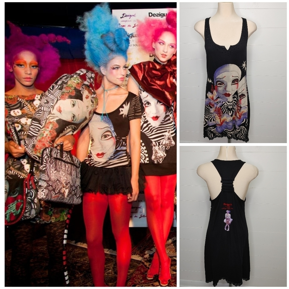 Desigual x Cirque du Soleil mini tank dress size M (labeled Large)